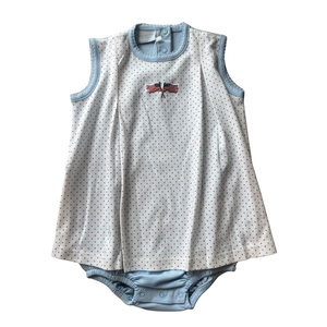 Crossing Flags Red Dot Dressy Romper