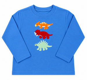 Blue Triple Dino Tee
