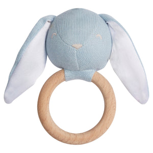 Rattle-Pink & Blue Bunny
