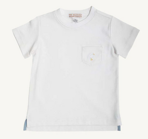 White Carter Pocket Crewneck (Baby)