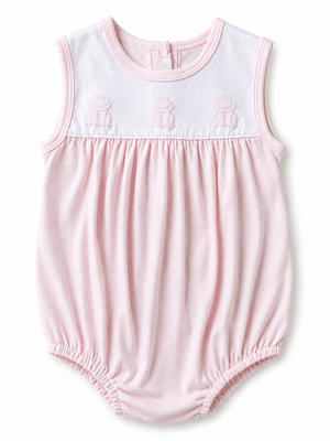 Pink Frog Knit Bubble