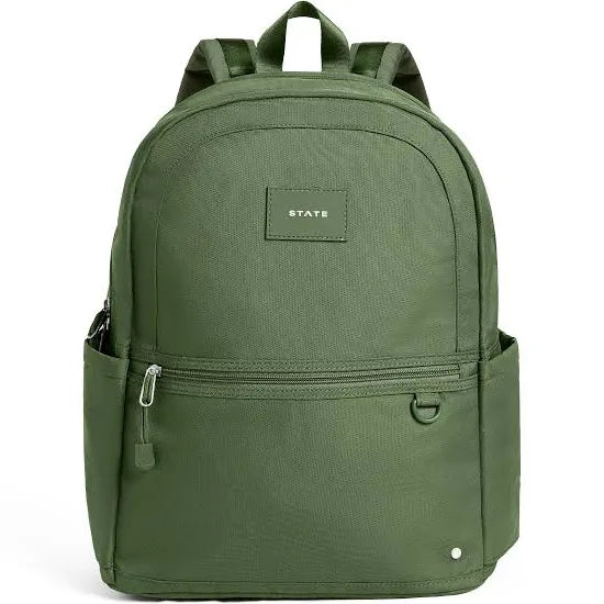 Olive Kane Double Pocket Large Backpack