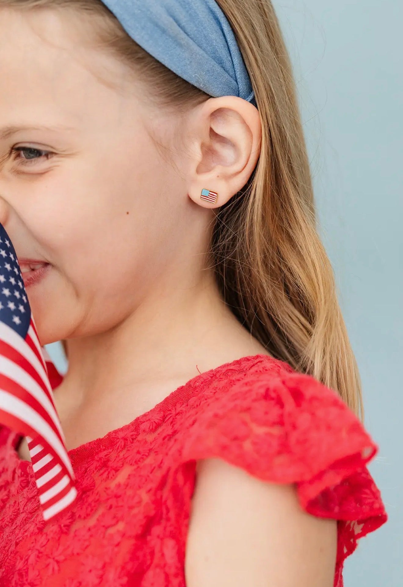 American Flag Earrings