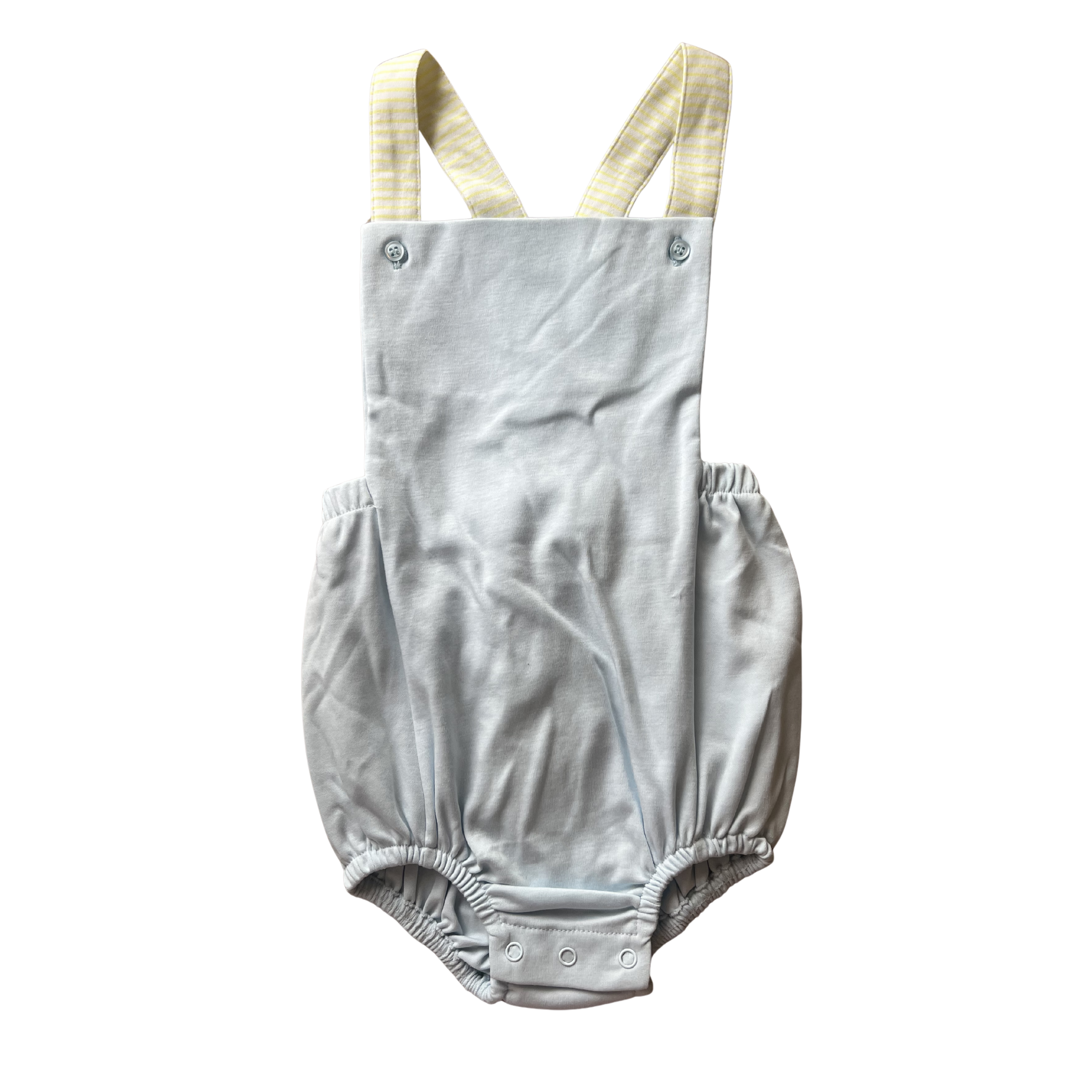 Blue w/ Yellow Stripe Strap Sunsuit