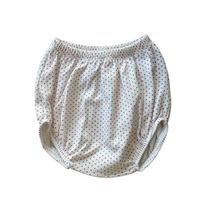 White w/ Red Dot Diaper Cover