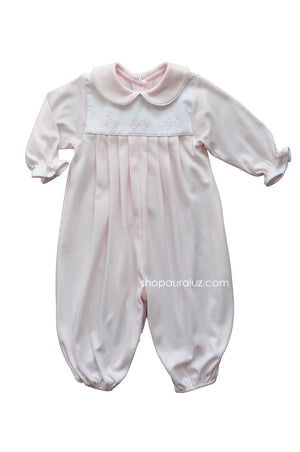 Pink Knit Bow Longall (Baby)