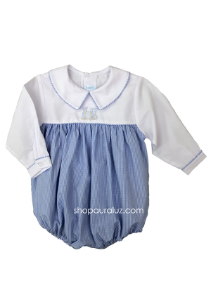Train Bubble w/ Blue Check (Baby)