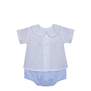Blue Avery Cars Diaper Set
