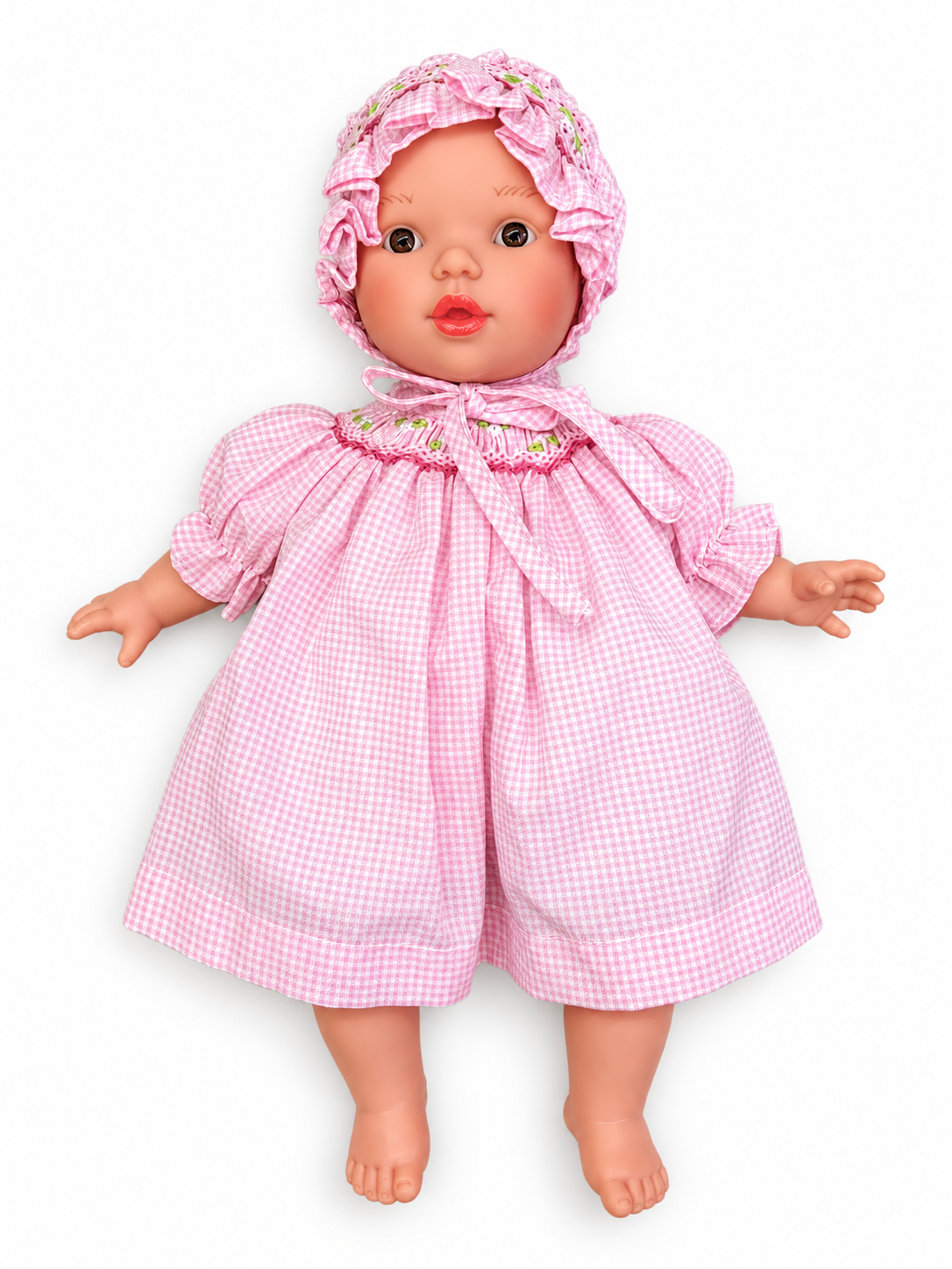 Aubrey Pink Gingham Dress Doll