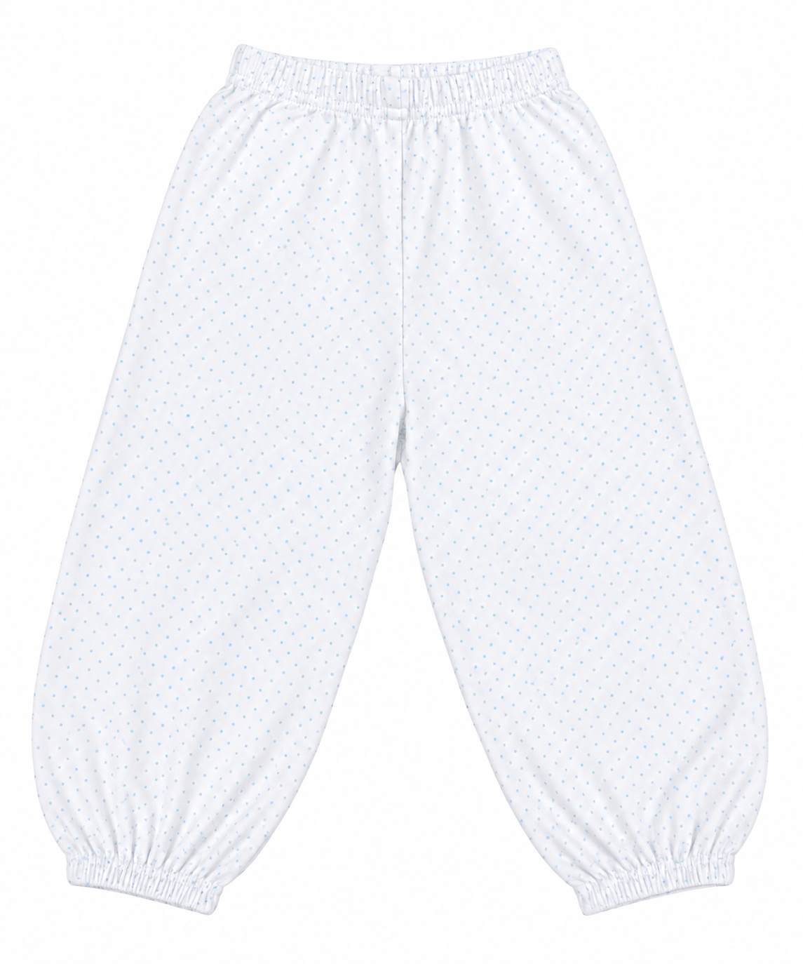 Boy White w/ Blue Dot Bloomer Pant