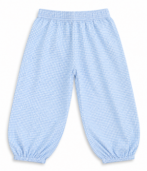 Sky Blue Gingham Boy Bloomer Pant