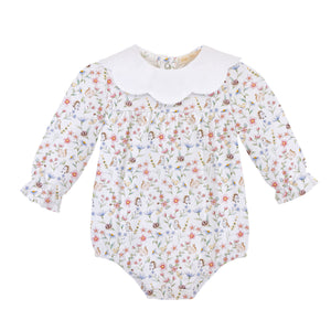 Bloomie Friends Printed Pima Bubble w/ Scalloped Collar