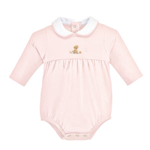 Long Sleeve Good Puppy Girl Bubble w/ Round Collar