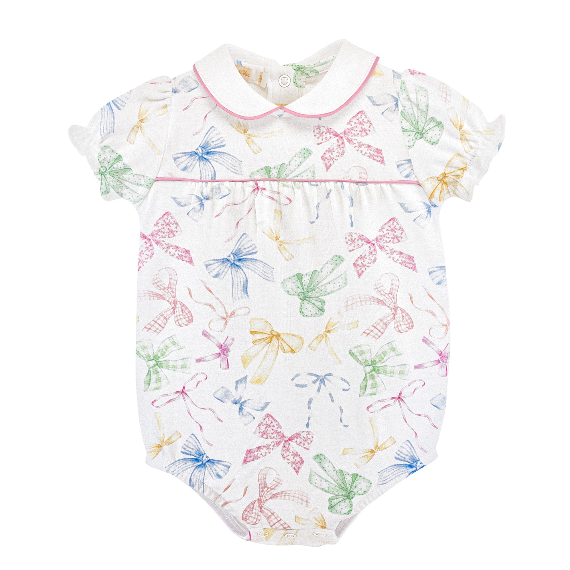 Confetti Bows Bubble w/ Round Collar