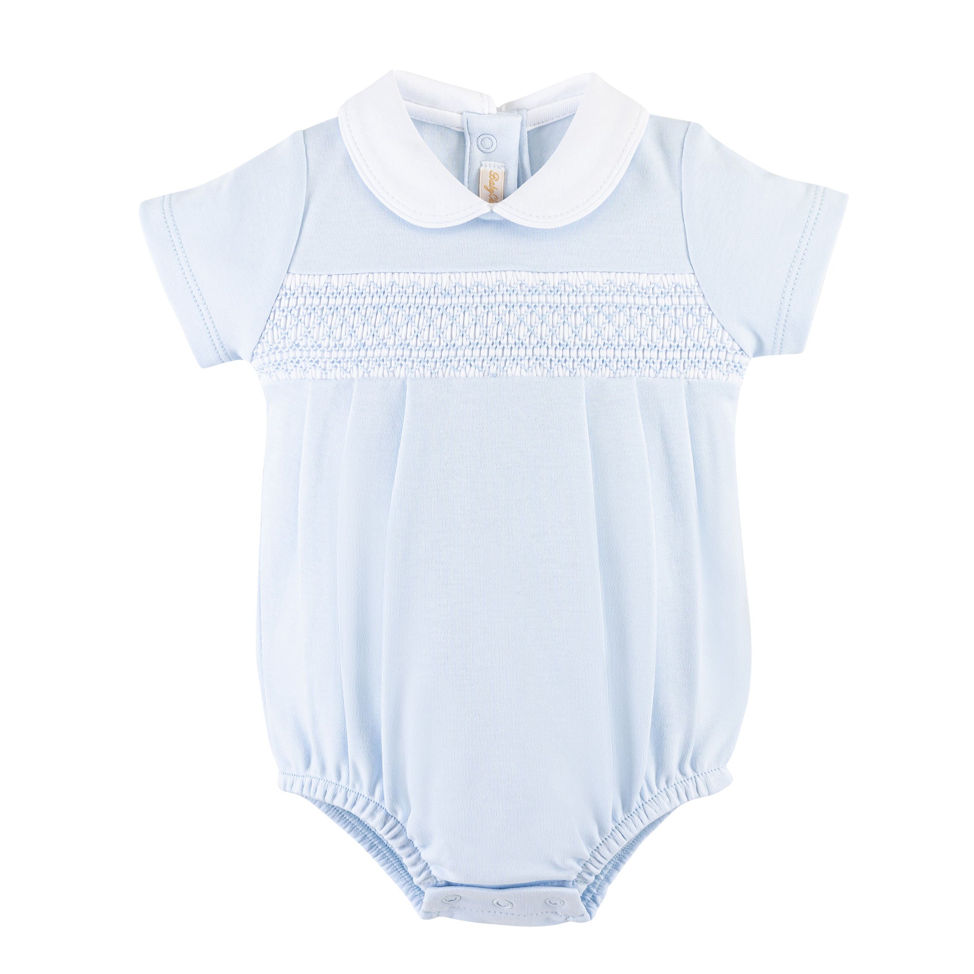 Hand Smocked Bubble w/ Round Collar