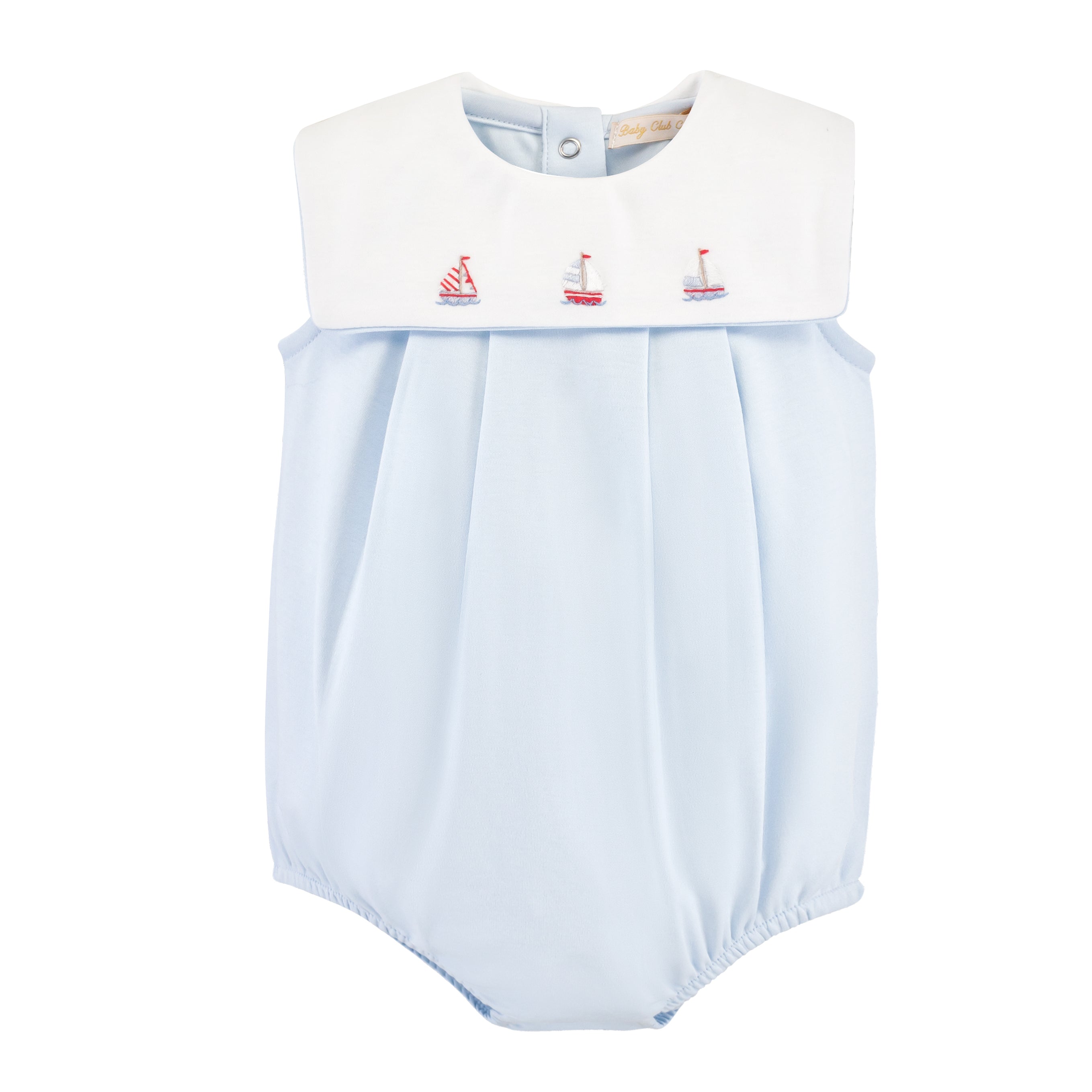 Tiny Sails Light Blue Bib Bubble