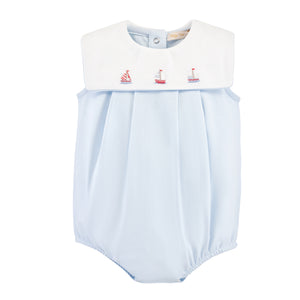 Tiny Sails Light Blue Bib Bubble