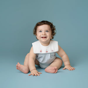 Tiny Sails Light Blue Bib Bubble