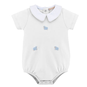 Little Sheep Hand Emb Bubble w/ Round Collar