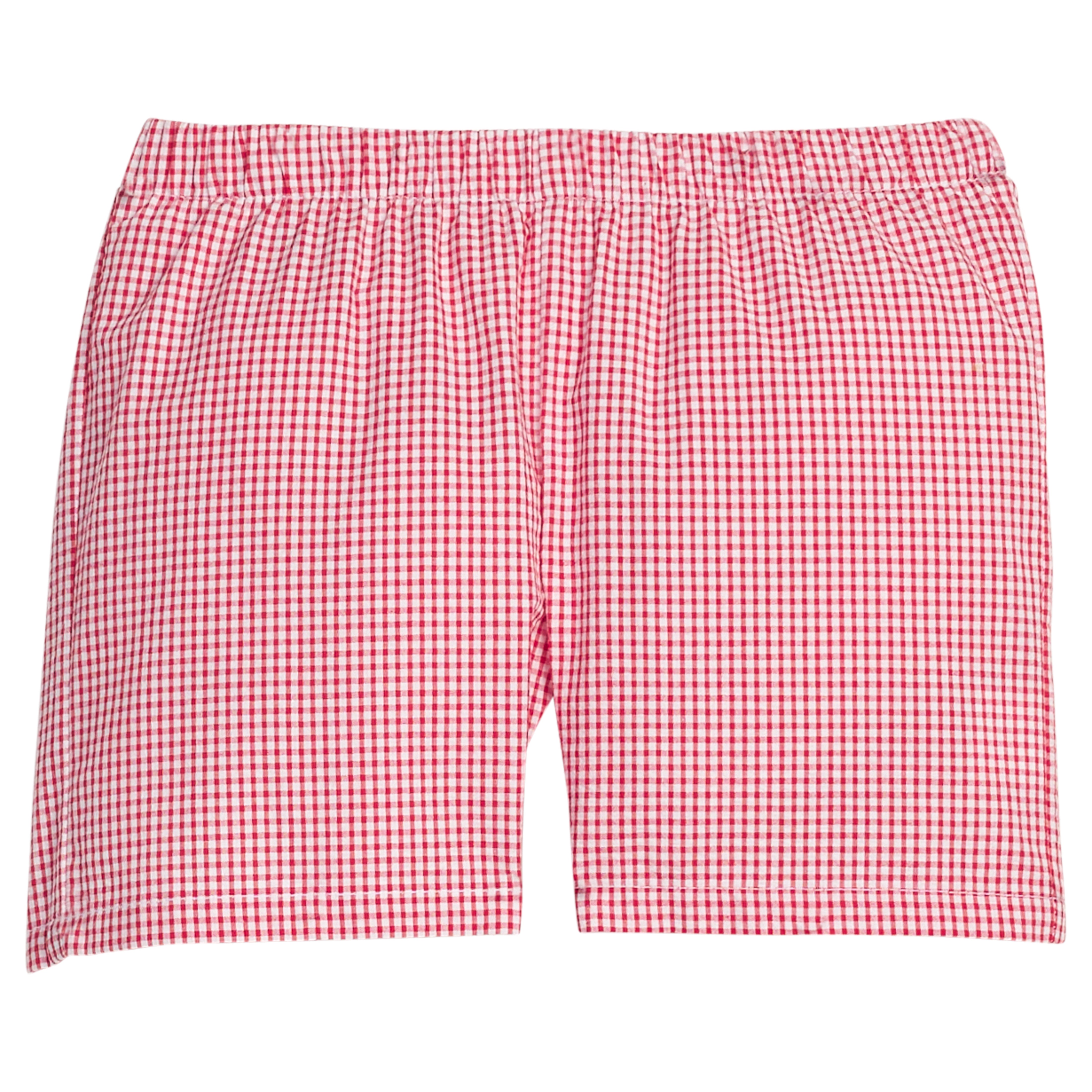 Red Seersucker Gingham Basic Short
