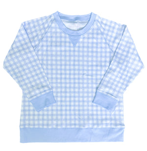 Blue Gingham Sidney Sweatshirt