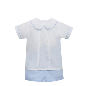 Blue Madison Micro Gingham Short Set