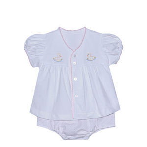 Girl Brennan Duck Diaper Set