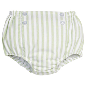 Meriwether Stripe Button Front Diaper Cover