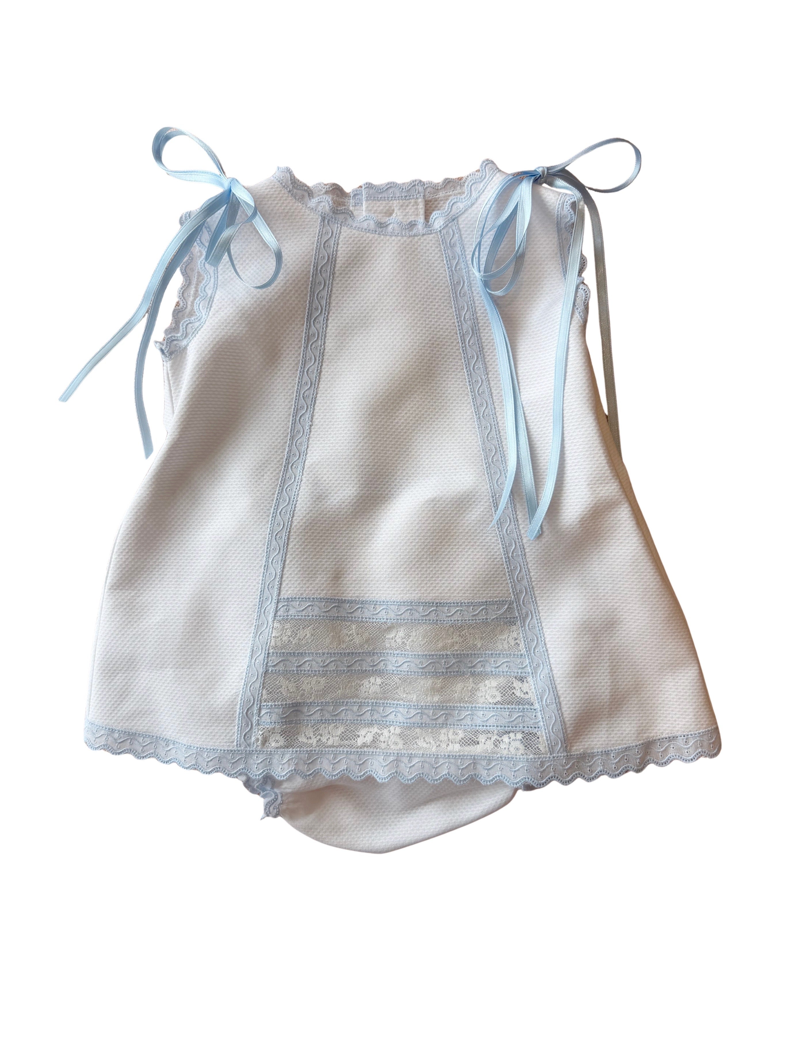 Blue Josephine Diaper Cover Set