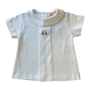 Pink Dot Golf Cart Pleated Top