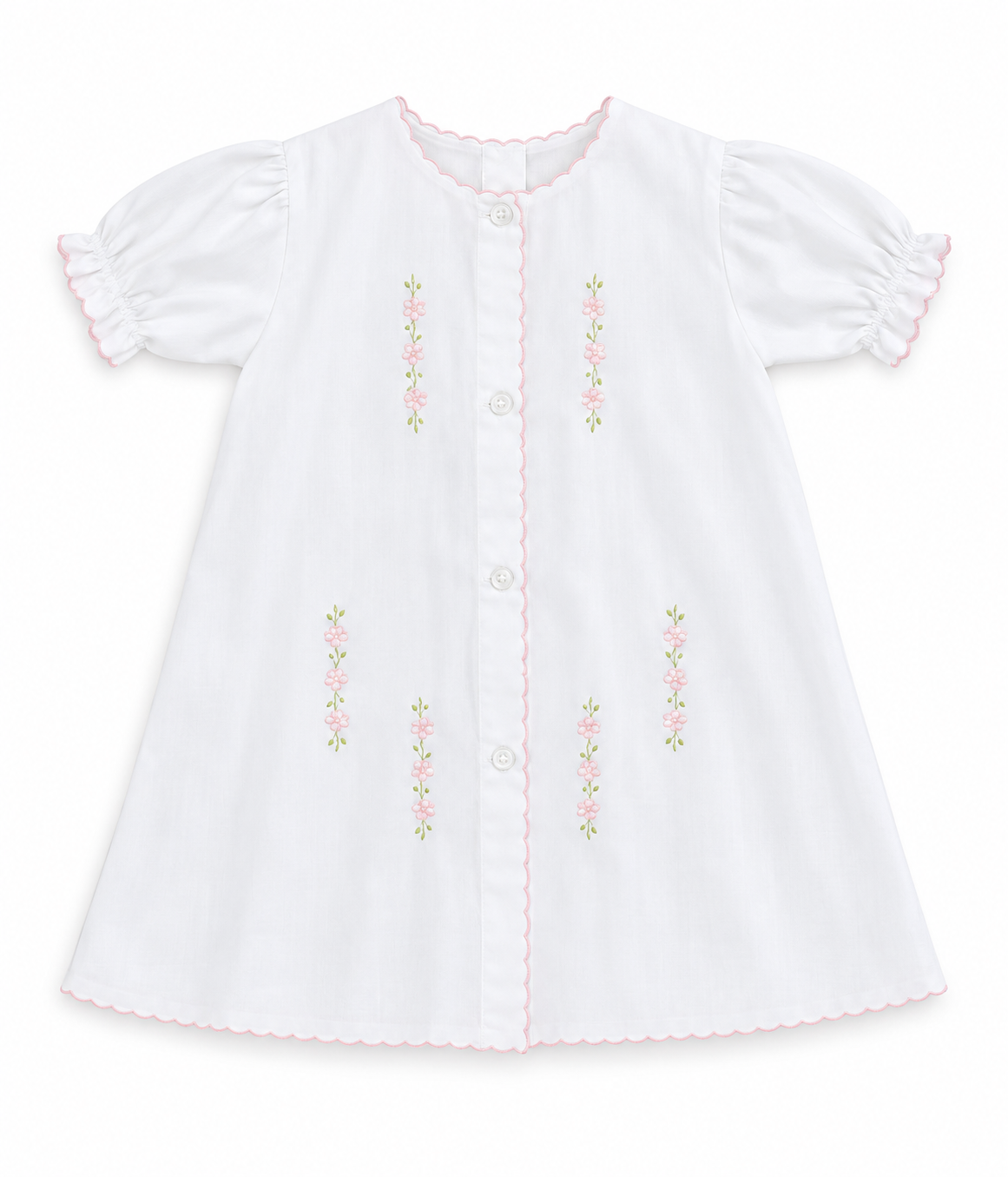 Pink Row Flowers Daygown
