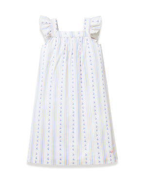 Twill Cottage Stripe Clara Nightgown