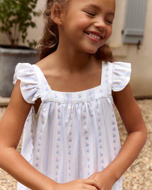 Twill Cottage Stripe Clara Nightgown