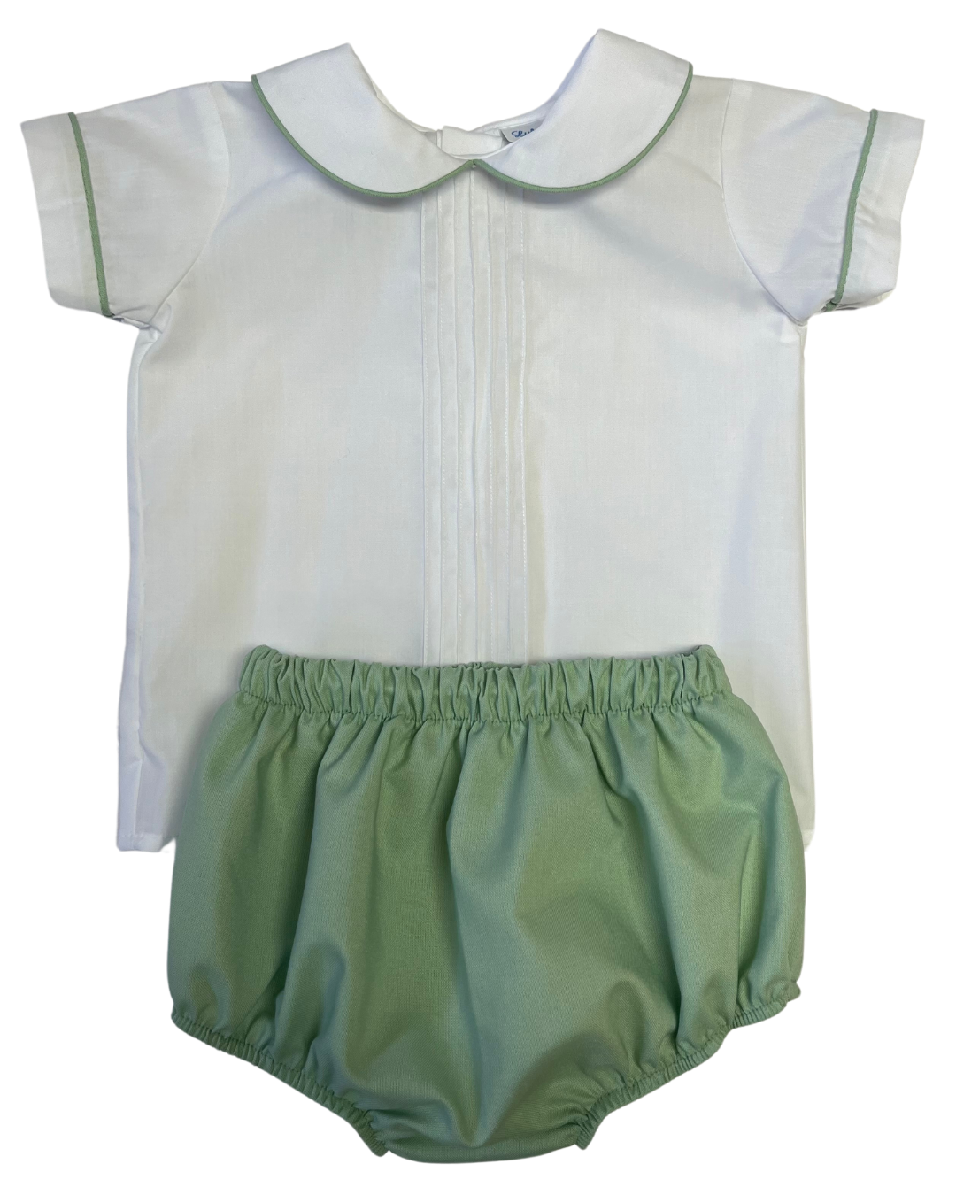 Sage Smocked Bloomer Set