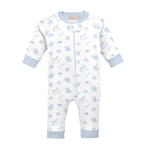 Tiny Baby Toys Boys Zip Coverall (Baby)