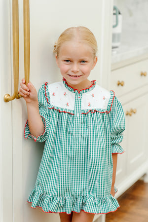 Candy Cane Loungewear Girl Dress (Toddler)