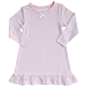 Pink Micro Stripe Caroline Dress