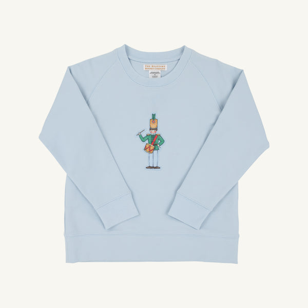 Buckhead Blue Drummer Boy Cassidy Comfy Crewneck