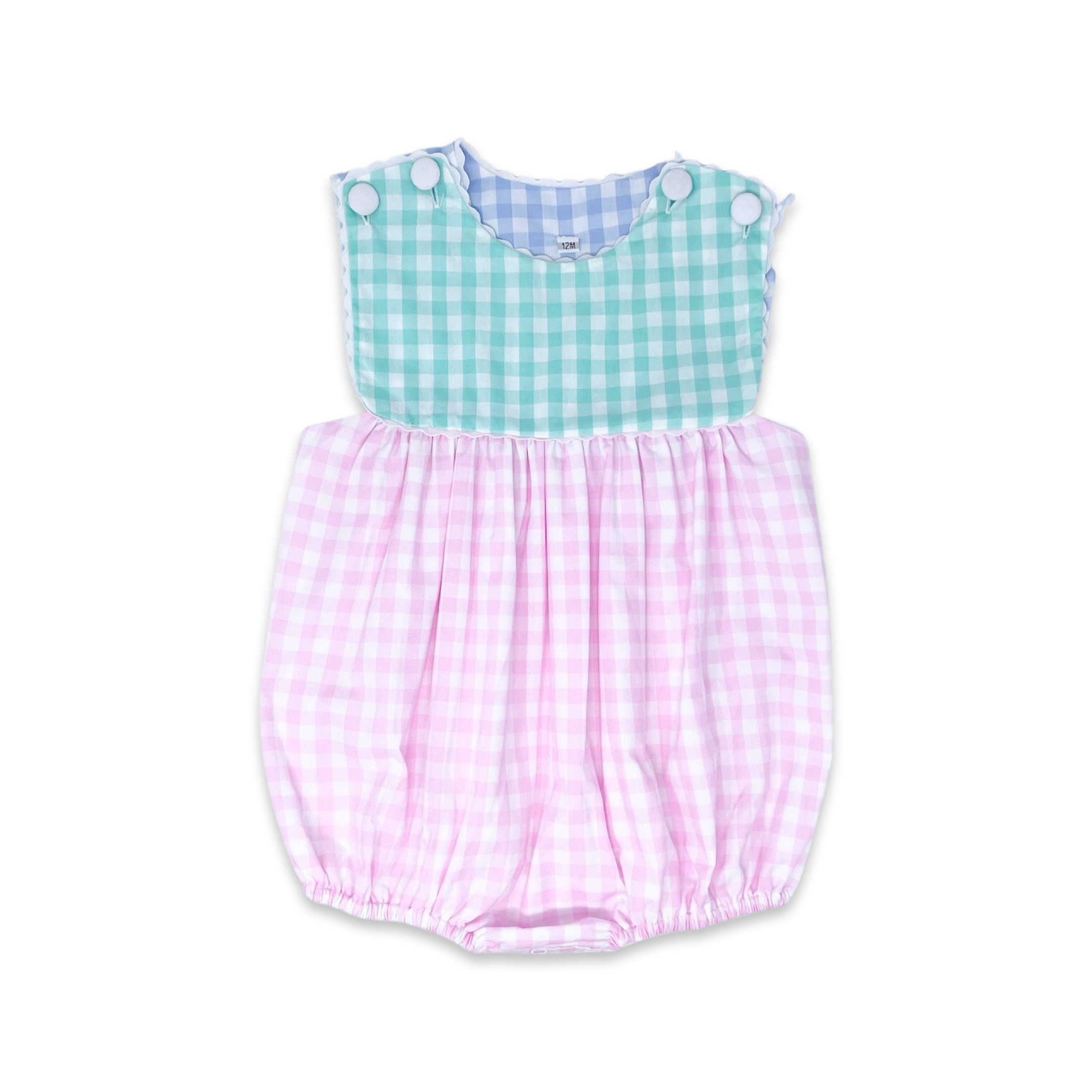 Charming Bubble-Pink Bitty Dot/Pink, Mint Check (Toddler)