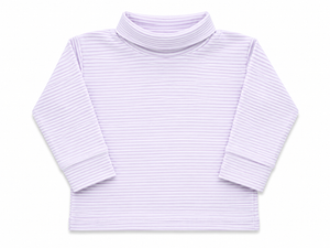 Lavender Thin Stripe Turtleneck