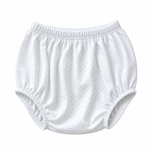 Boy White w/ Blue Dot Diaper Cover