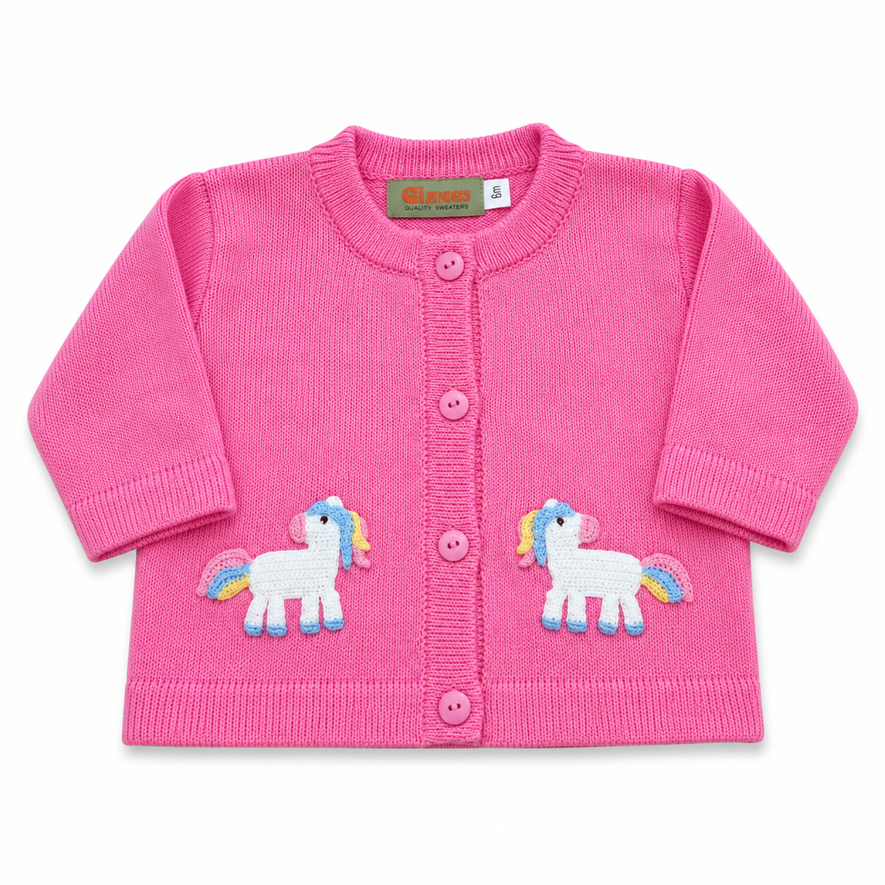 Pink Unicorn Crew Cardigan