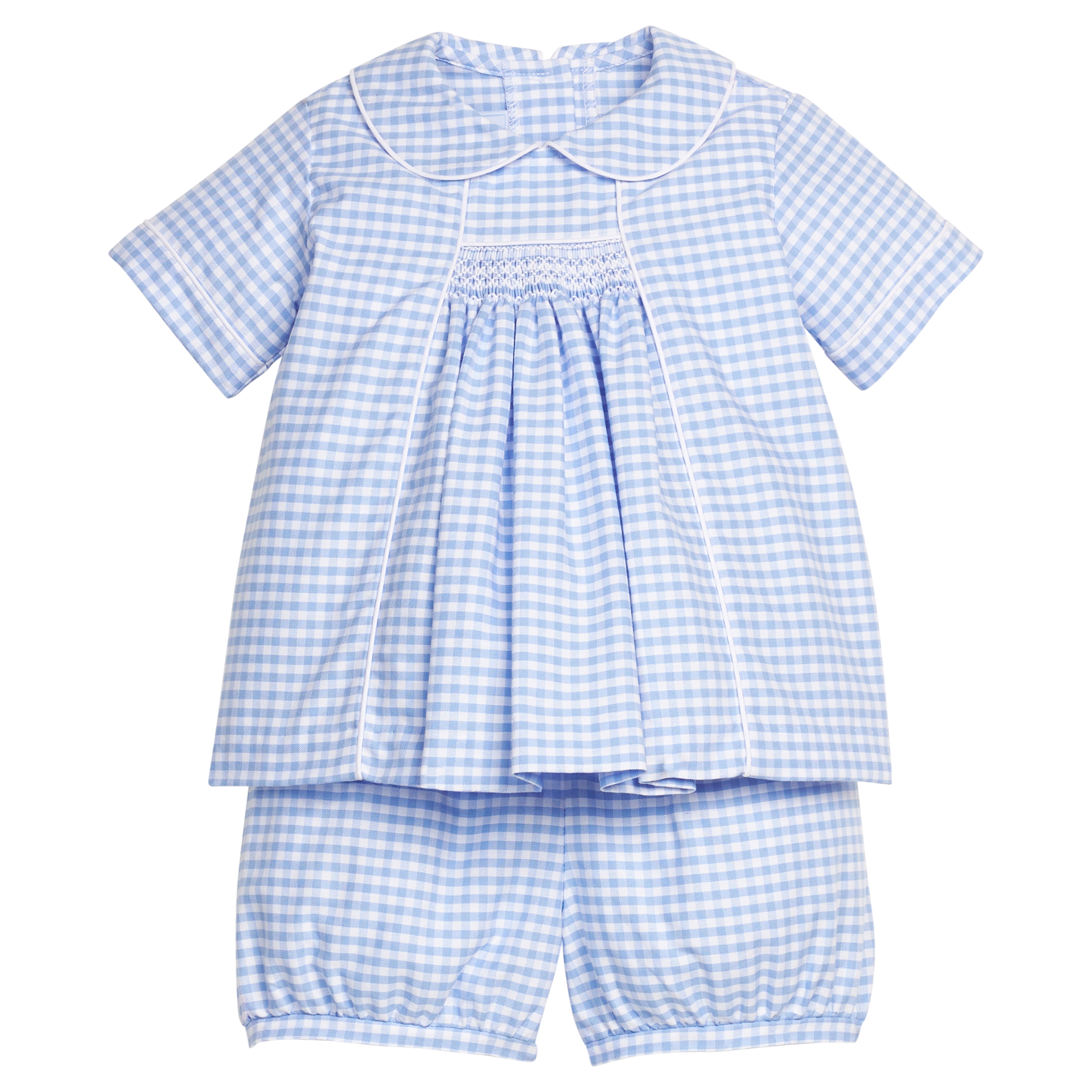 Mayfair Gingham Chest Smocked Short Set