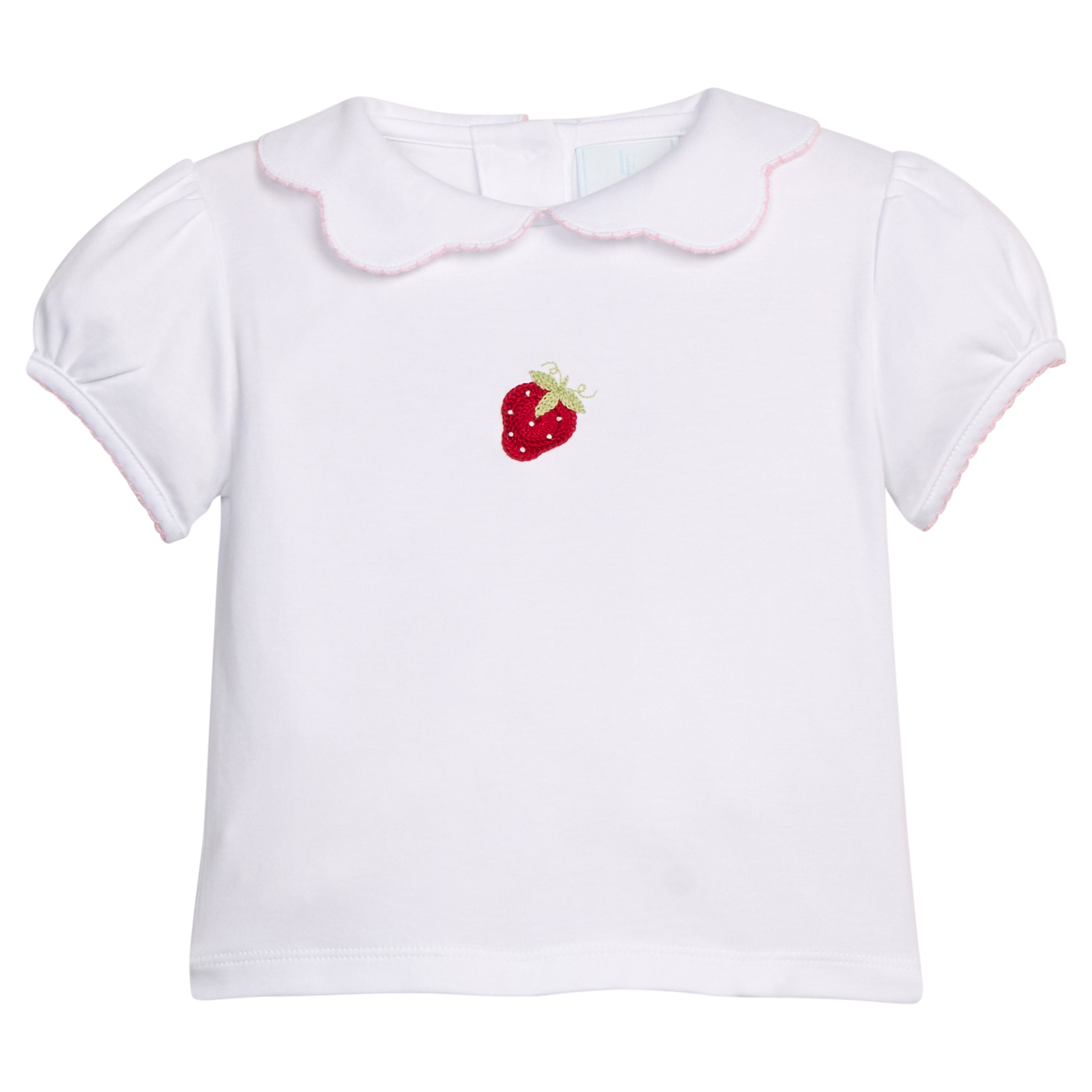 Strawberry Crochet Peter Pan Shirt