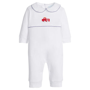 Crochet Fire Truck Playsuit (Baby)
