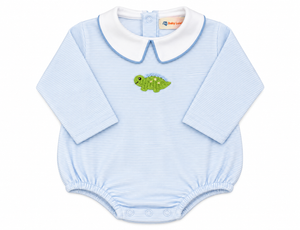 Crochet Dino LS Stripe Bubble