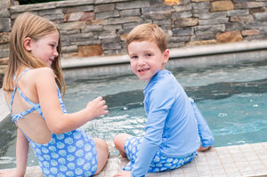 Shell Bow Back One Piece Swimsuit