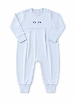 Lt Blue Stripe Bitty Cars LS Coverall