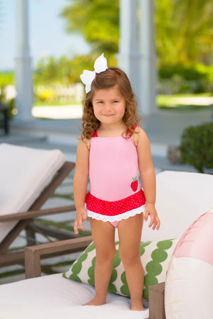 Hamptons Hot Pink/Richmond Red Grace Bay Bathing Suit