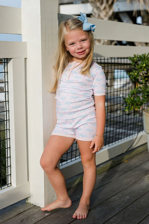 O'Whale Girls Two Jammies Short Set